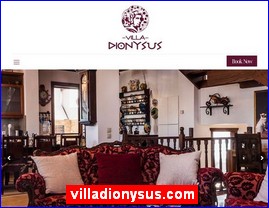 Hotels in Greece, villadionysus.com